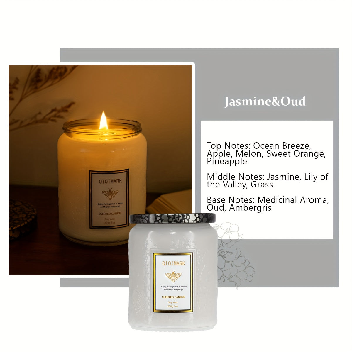 Luxurious "ONLY FOR YOU" Scented Candle Set