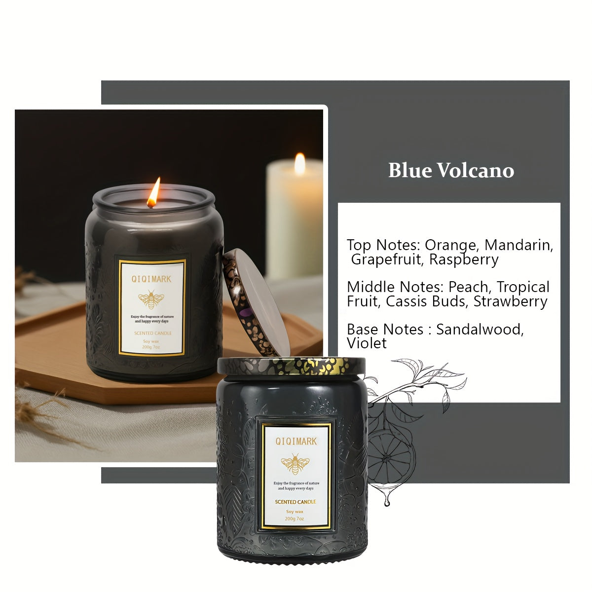 Luxurious "ONLY FOR YOU" Scented Candle Set