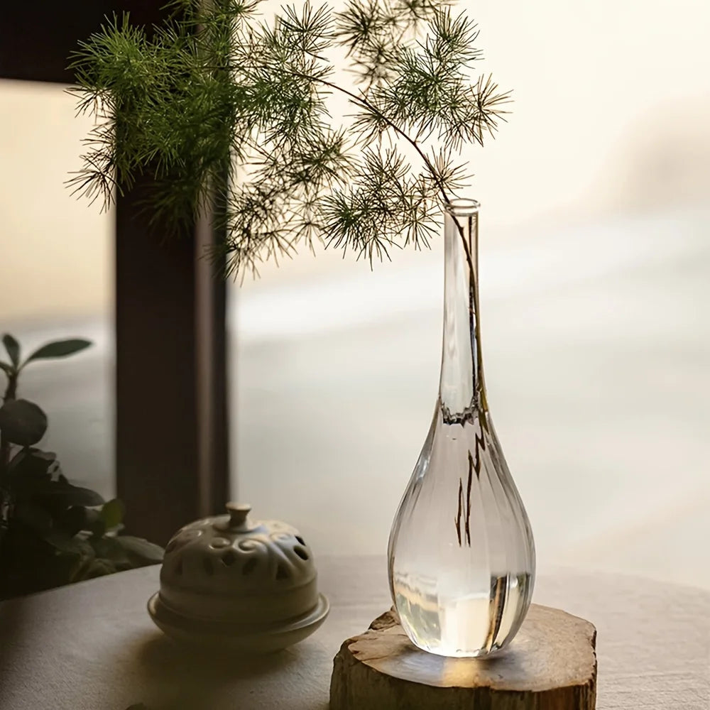 Contemporary Zen Glass Bud Vases