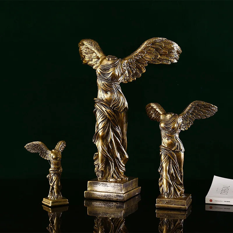 Winged Victory Goddess: Retro Greek Statue