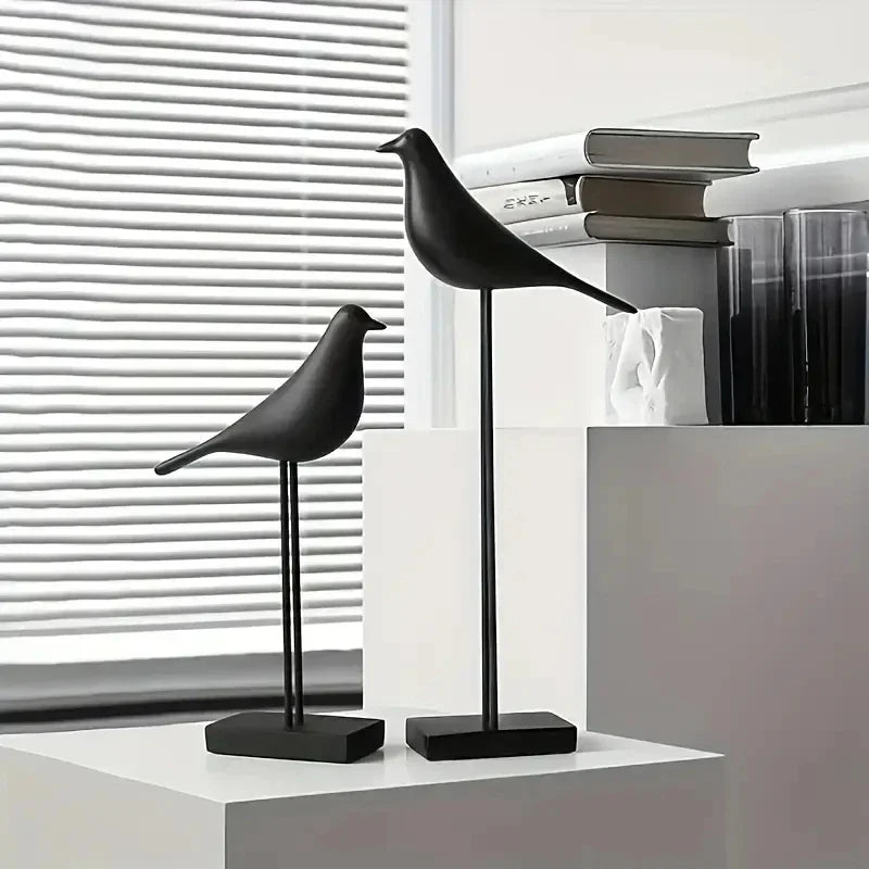Sleek Minimalistic Bird Statues