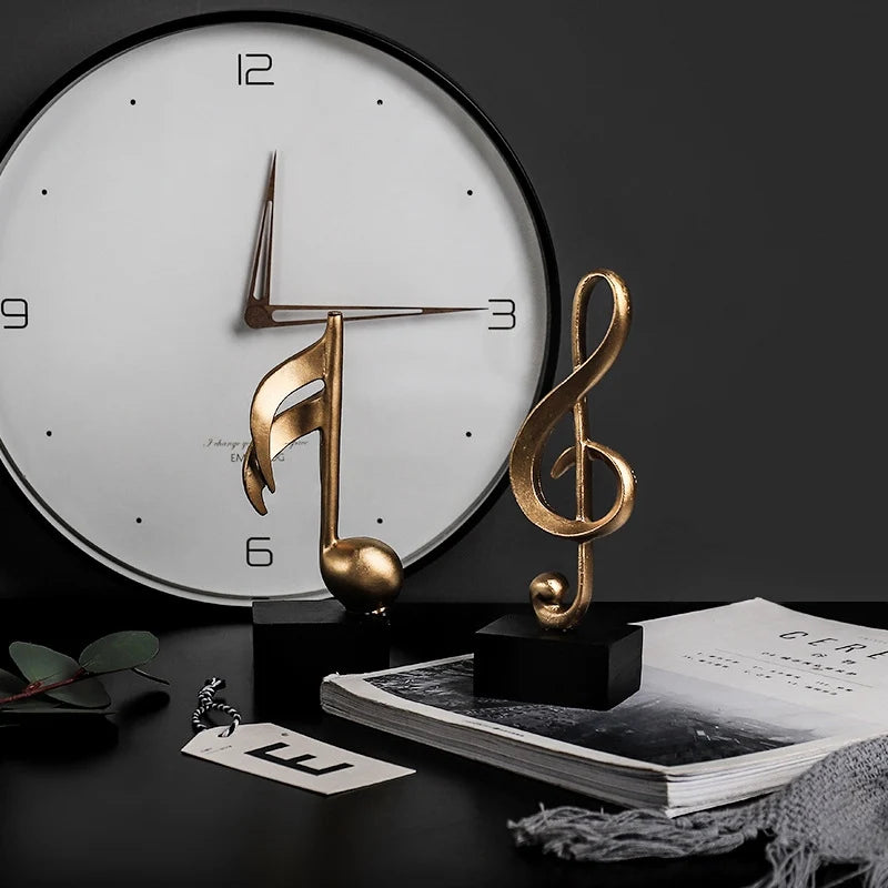 Golden Musical Note Figurine