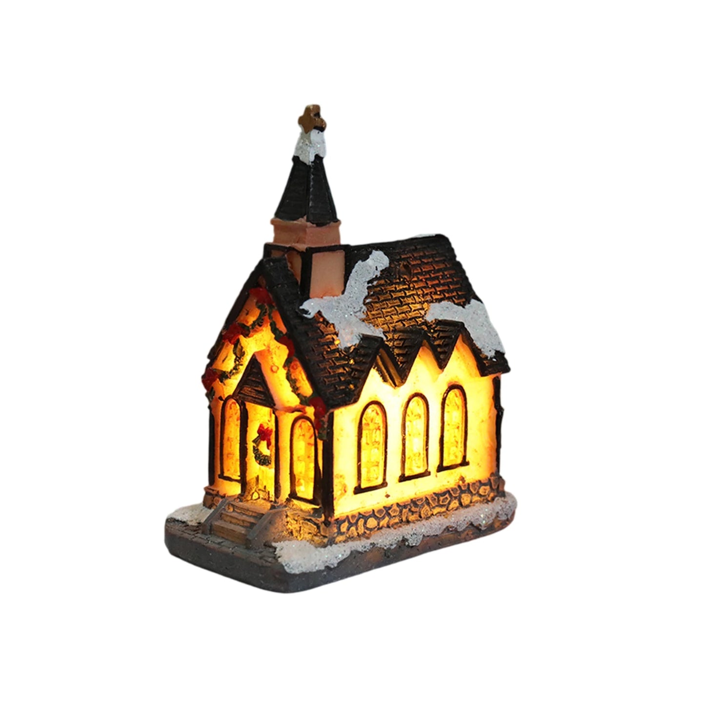 Miniature LED Christmas Village House