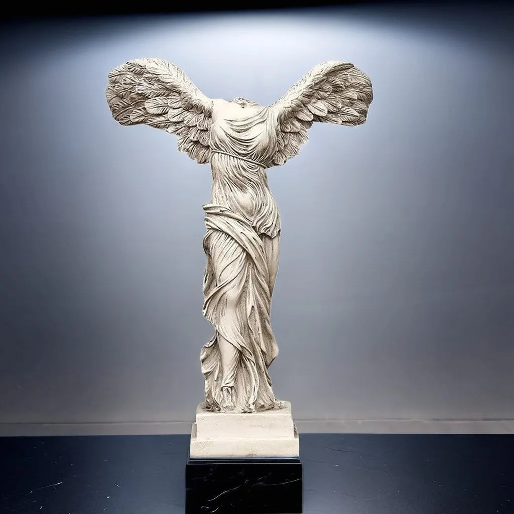 Winged Victory Goddess: Retro Greek Statue