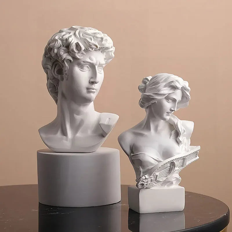 Apollo & Muse Resin Busts