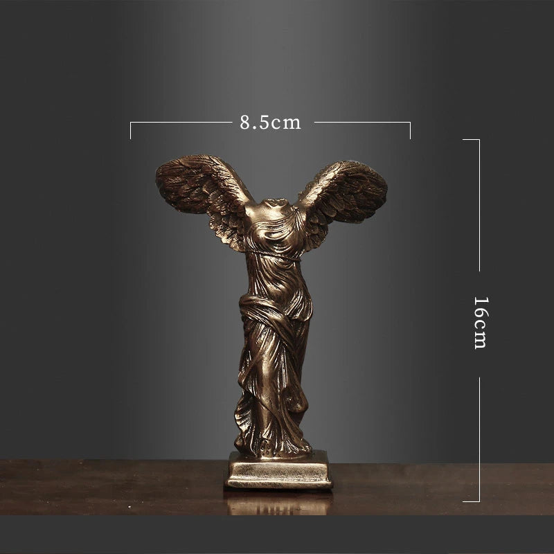 Winged Victory Goddess: Retro Greek Statue