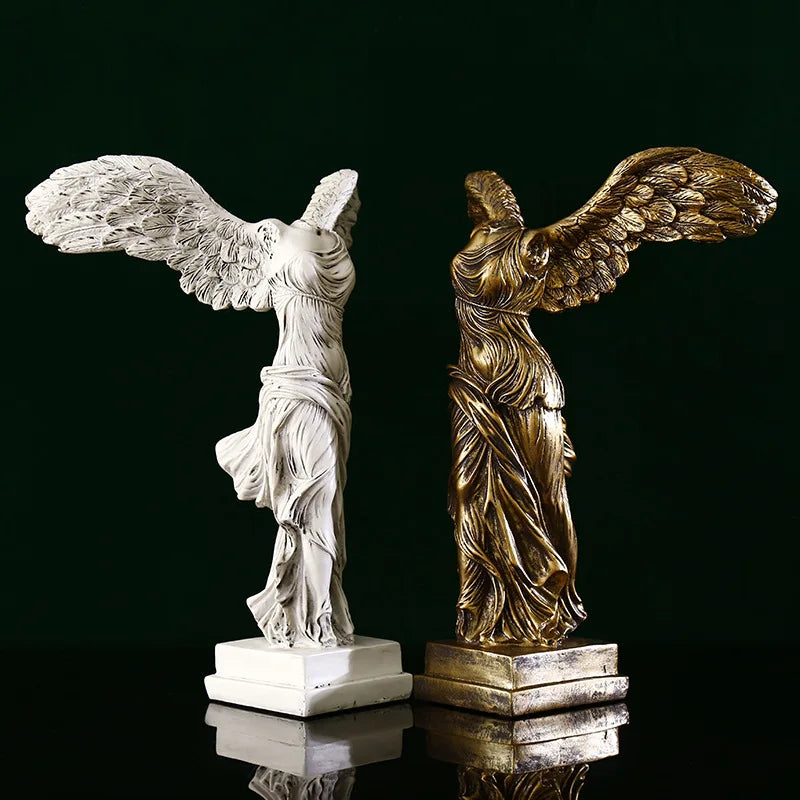 Winged Victory Goddess: Retro Greek Statue