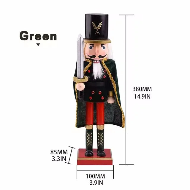 Royal Cloak Wooden Nutcracker Christmas Figurine