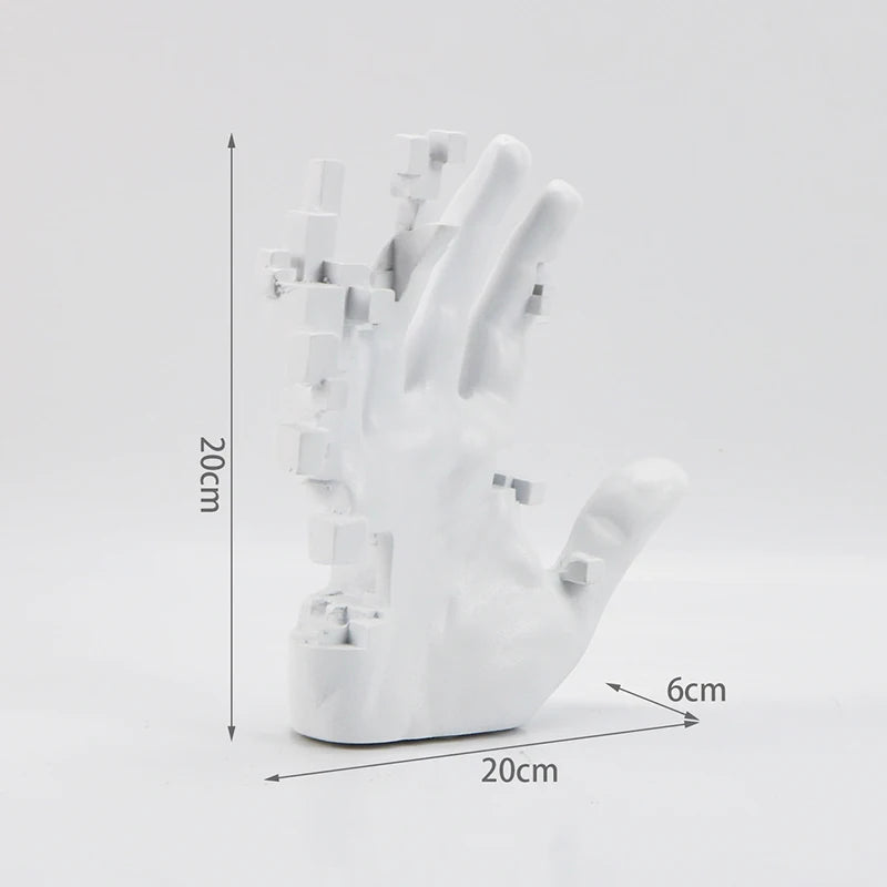 Modern Mosaic Hand Sculpture