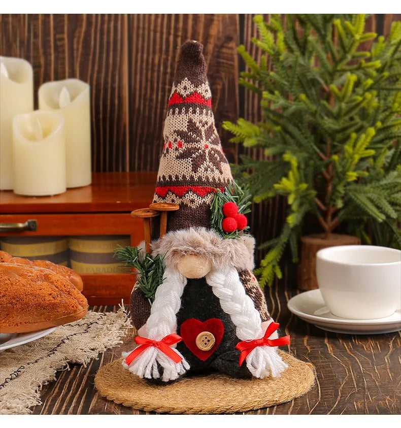 Knitted Christmas Gnome Decoration