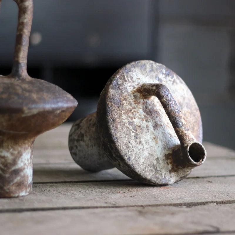 Wabi-Sabi Art: Handmade Rough Pottery Vases