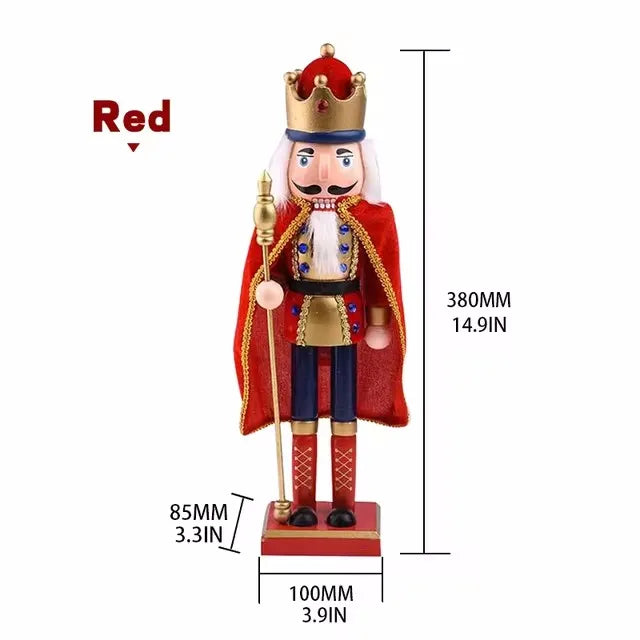 Royal Cloak Wooden Nutcracker Christmas Figurine