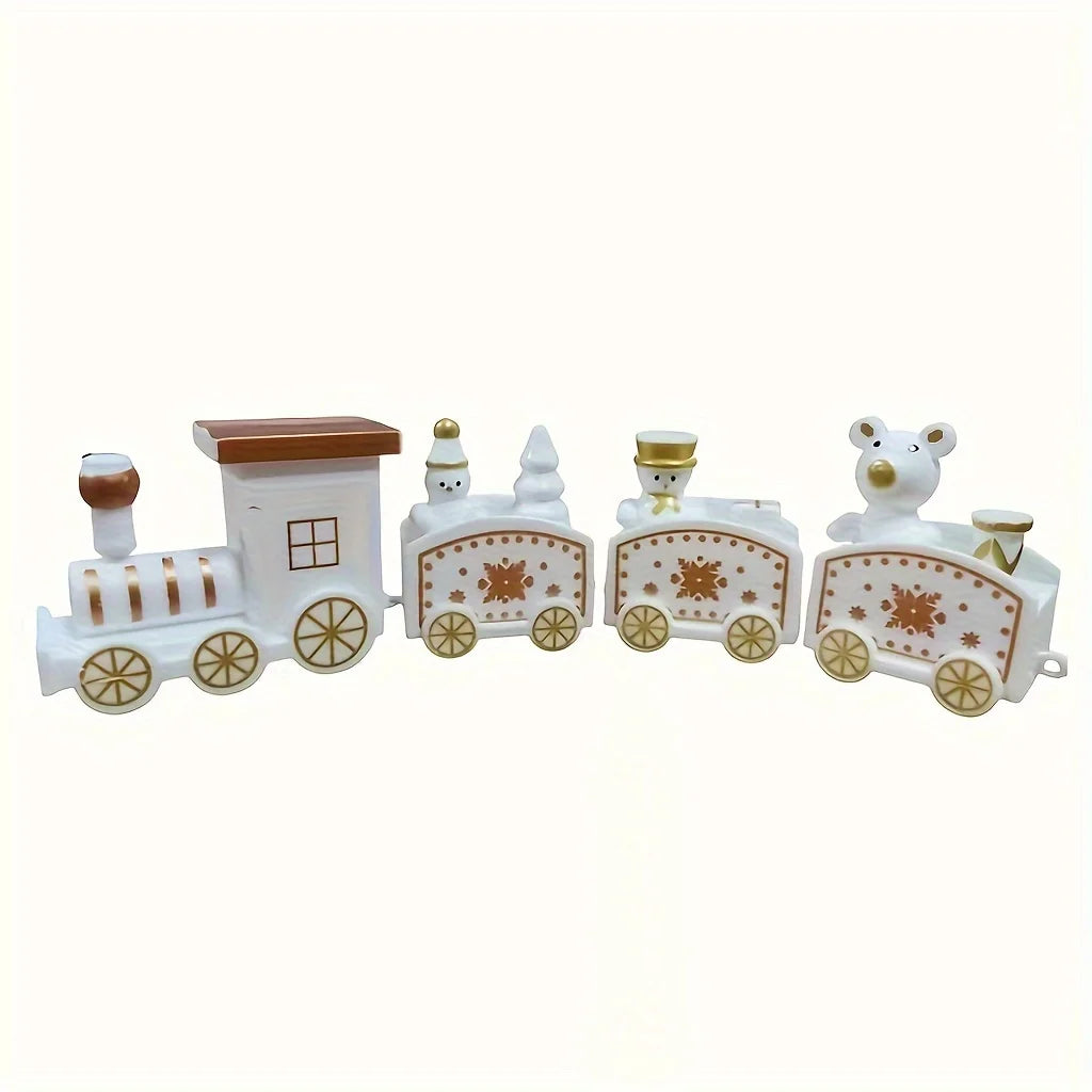 Mini Plastic Christmas Train Set