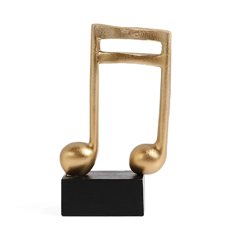 Golden Musical Note Figurine