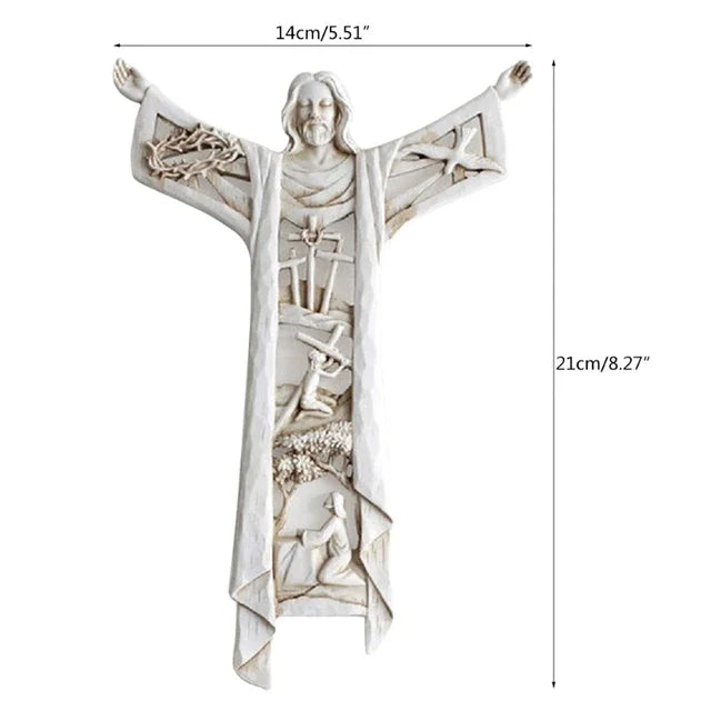 Reverent Artistry: Risen Christ Wall Cross