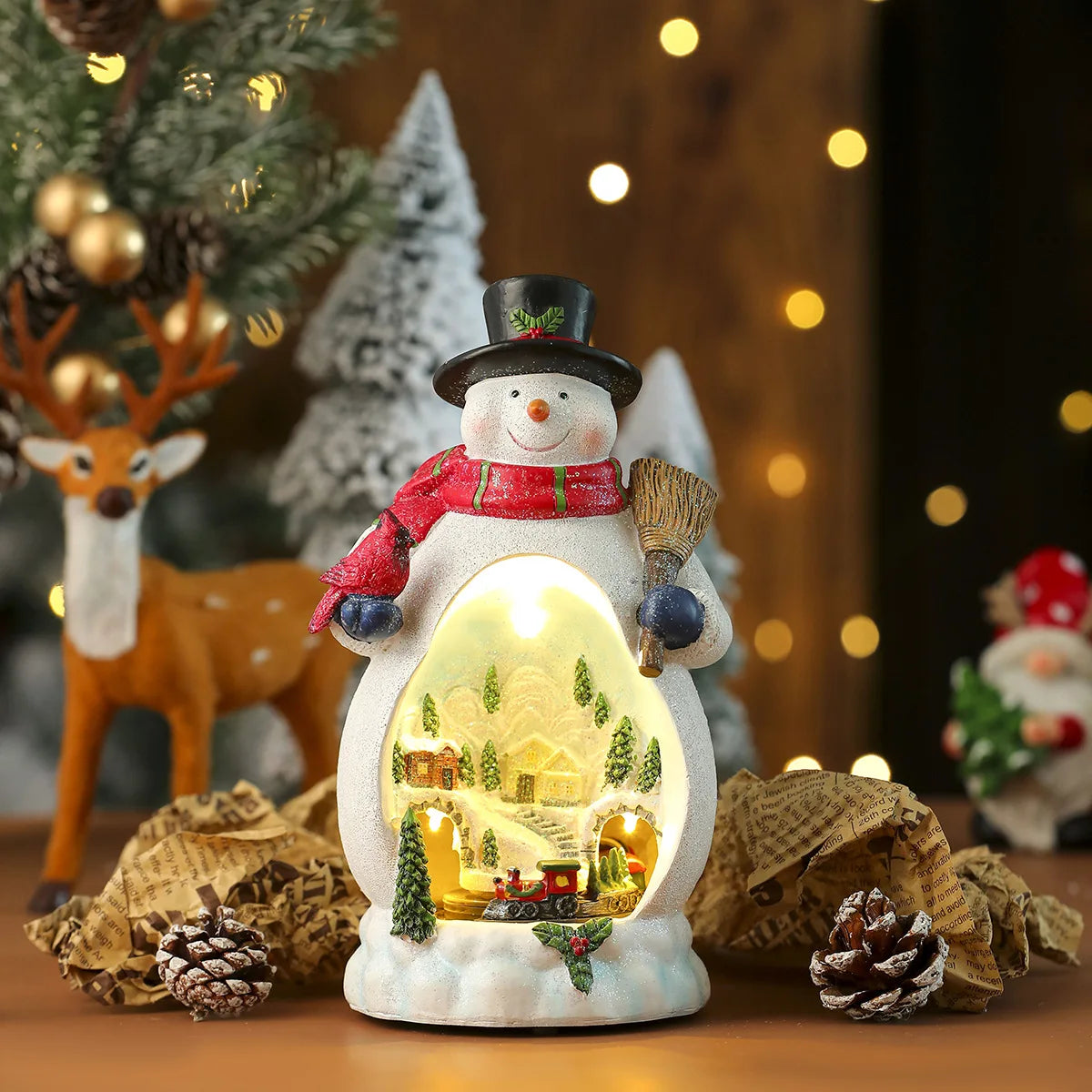 Magical Rotating Christmas Figurine