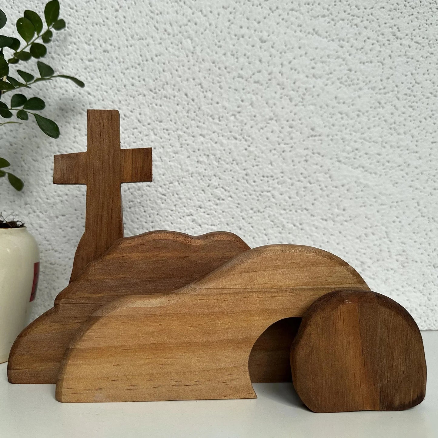 Wooden Christian Easter Resurrection Scene