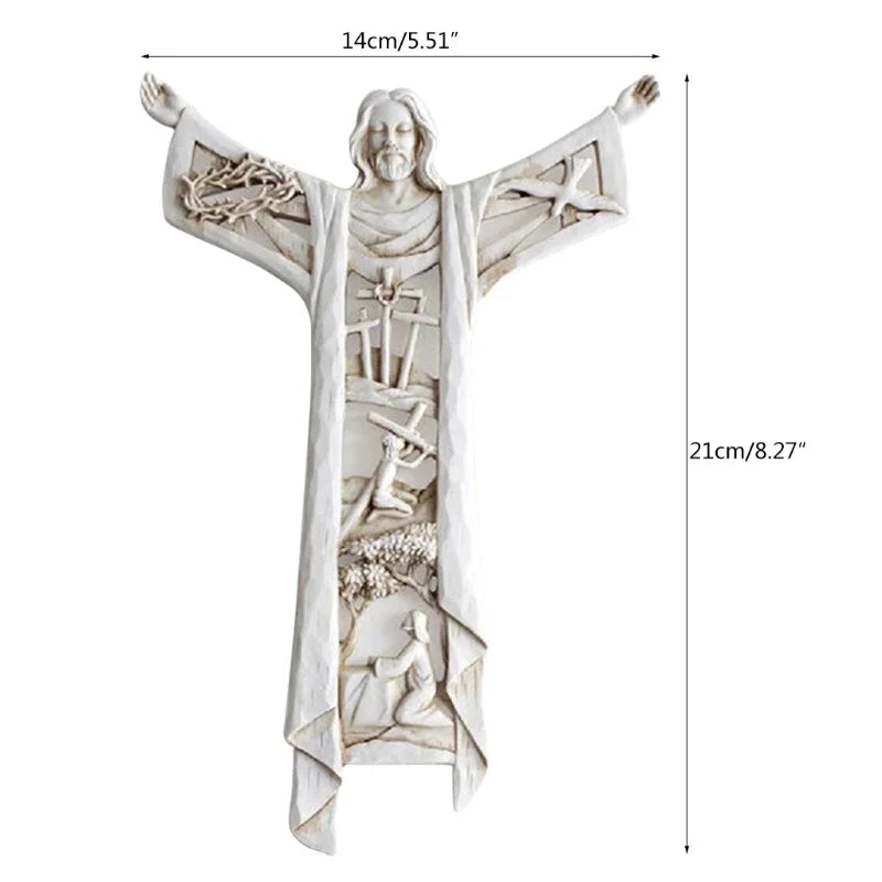 Reverent Artistry: Risen Christ Wall Cross