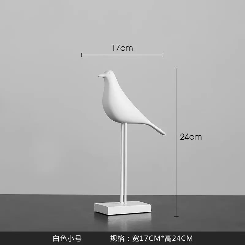 Sleek Minimalistic Bird Statues