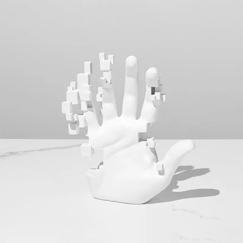 Modern Mosaic Hand Sculpture