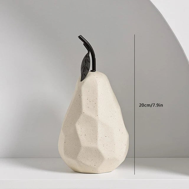 Modern Geometric Desktop Fruit Sculptures