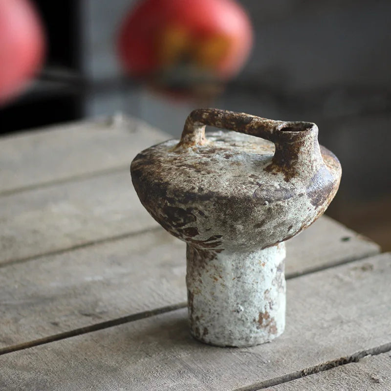 Wabi-Sabi Art: Handmade Rough Pottery Vases