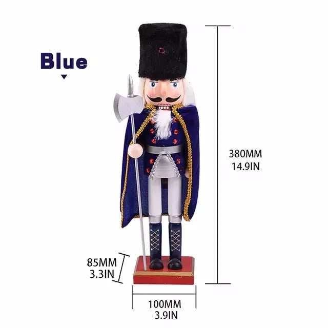 Royal Cloak Wooden Nutcracker Christmas Figurine