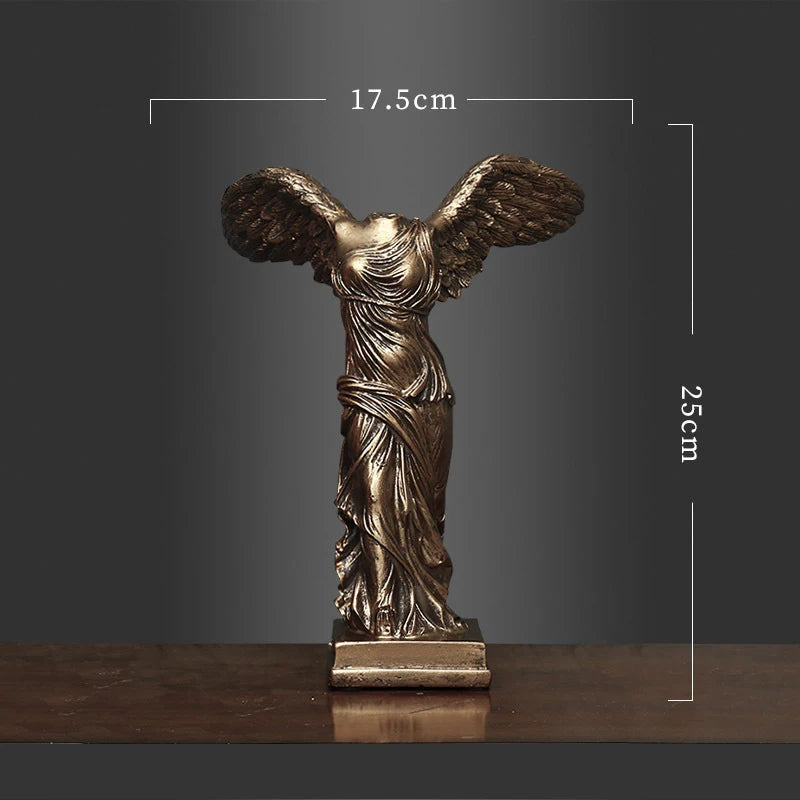 Winged Victory Goddess: Retro Greek Statue