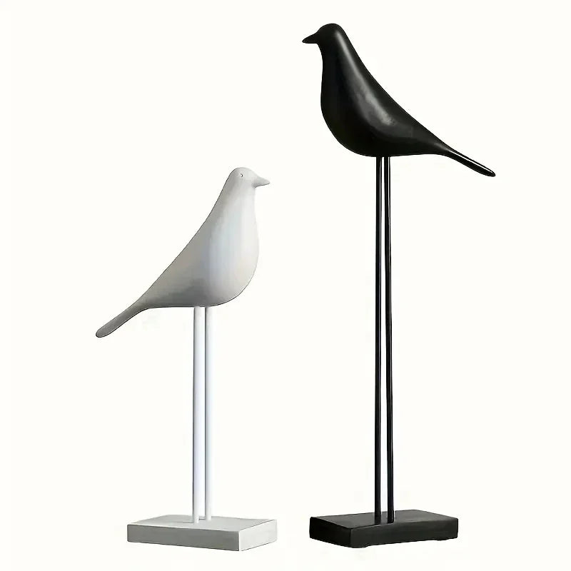Sleek Minimalistic Bird Statues