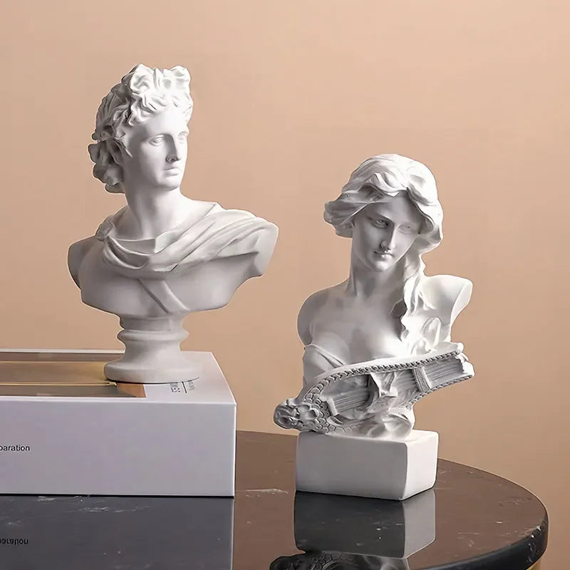 Apollo & Muse Resin Busts