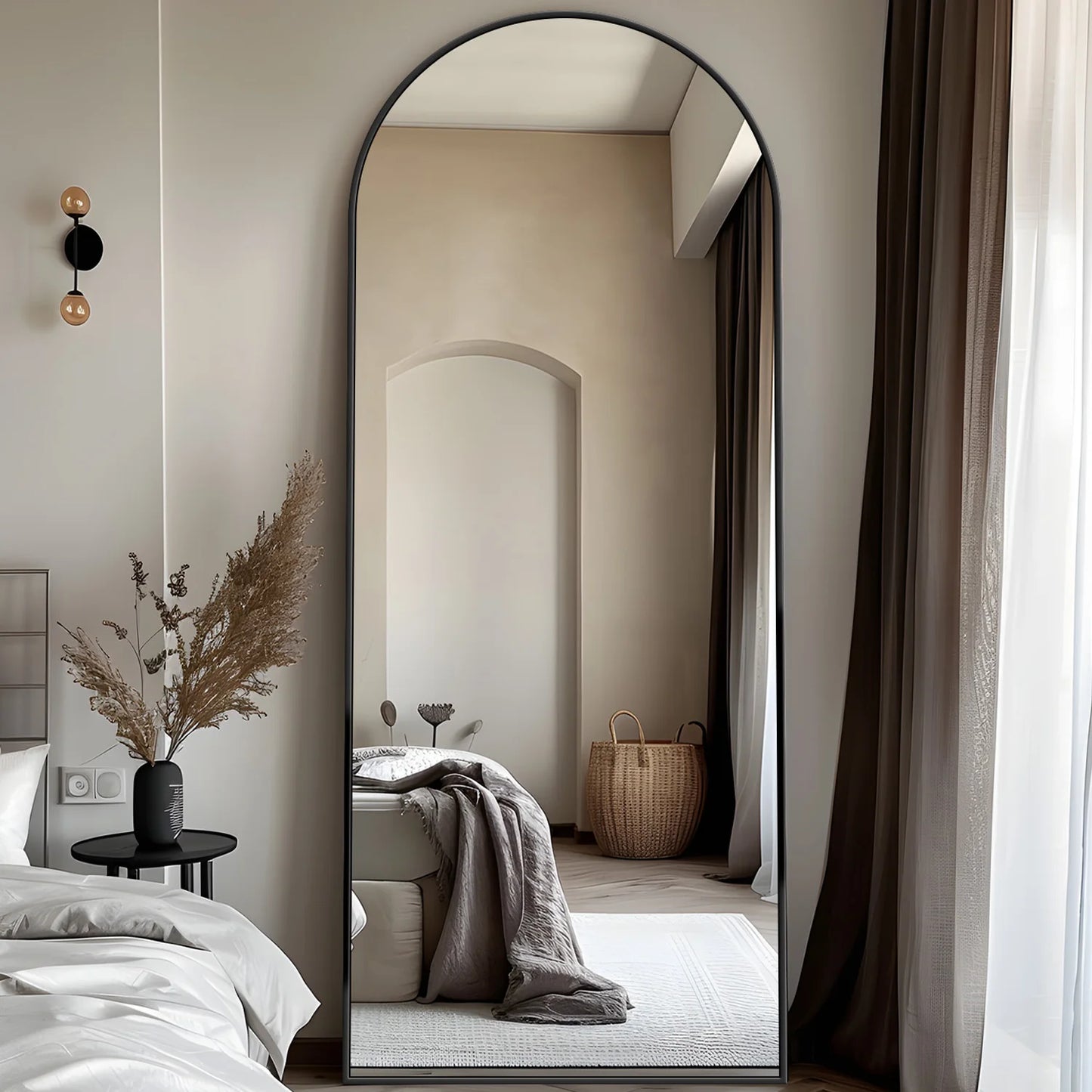 Arched Full-Length Floor Mirror