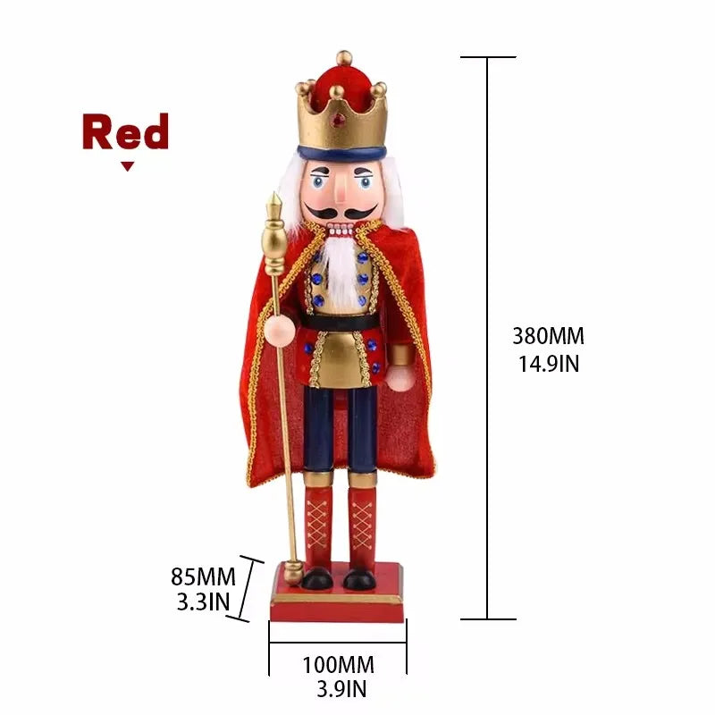 Royal Cloak Wooden Nutcracker Christmas Figurine