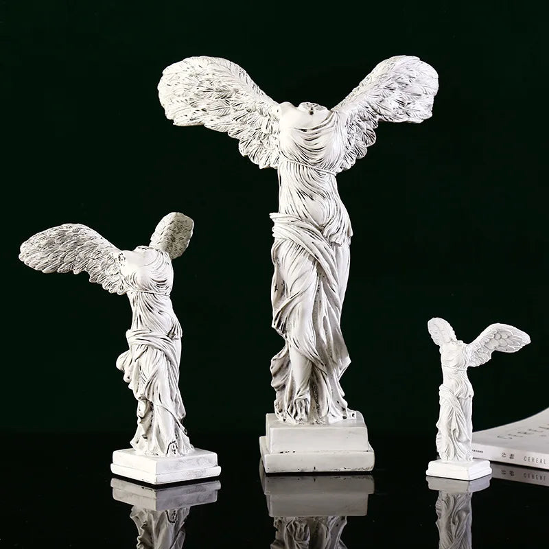 Winged Victory Goddess: Retro Greek Statue