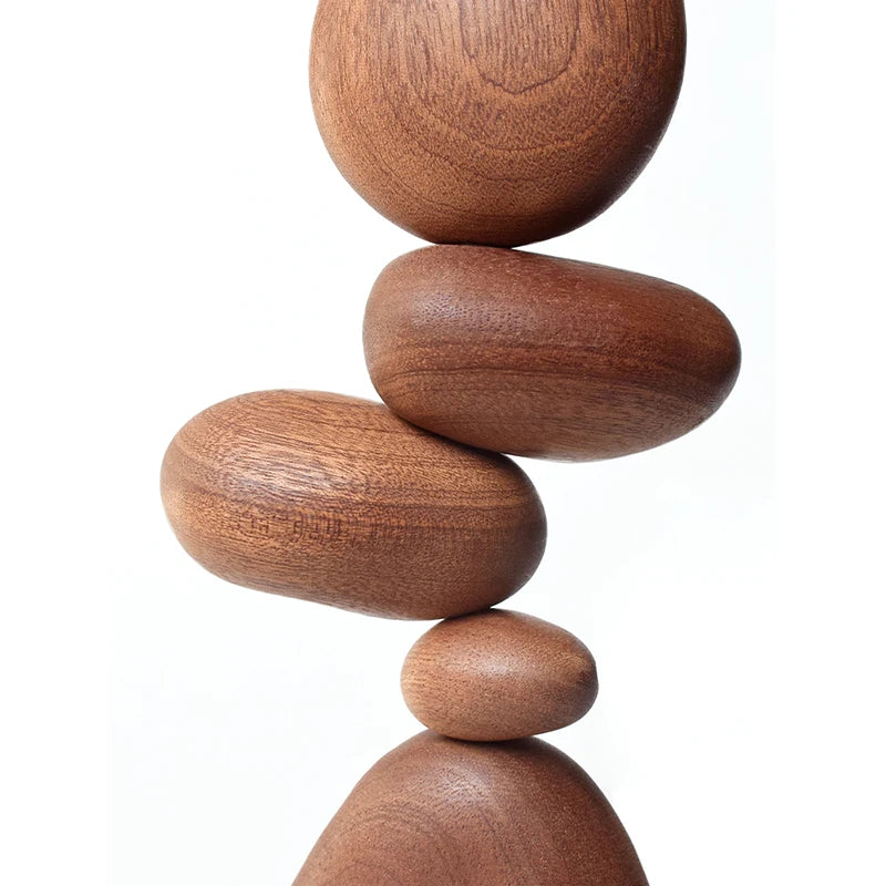 Nordic Solid Wood Stone Ornament