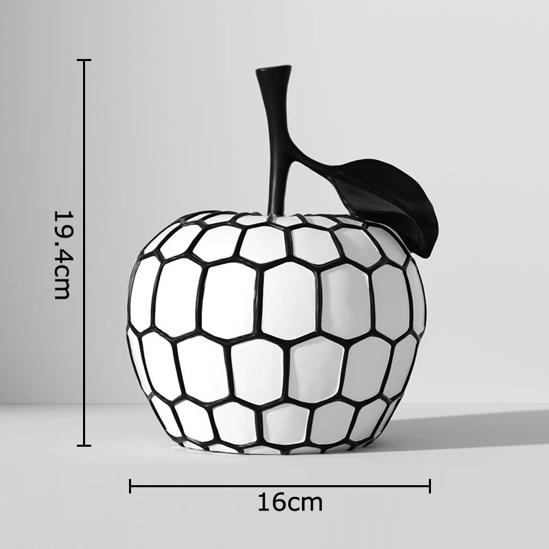 Striped Fruit Resin Sculpture