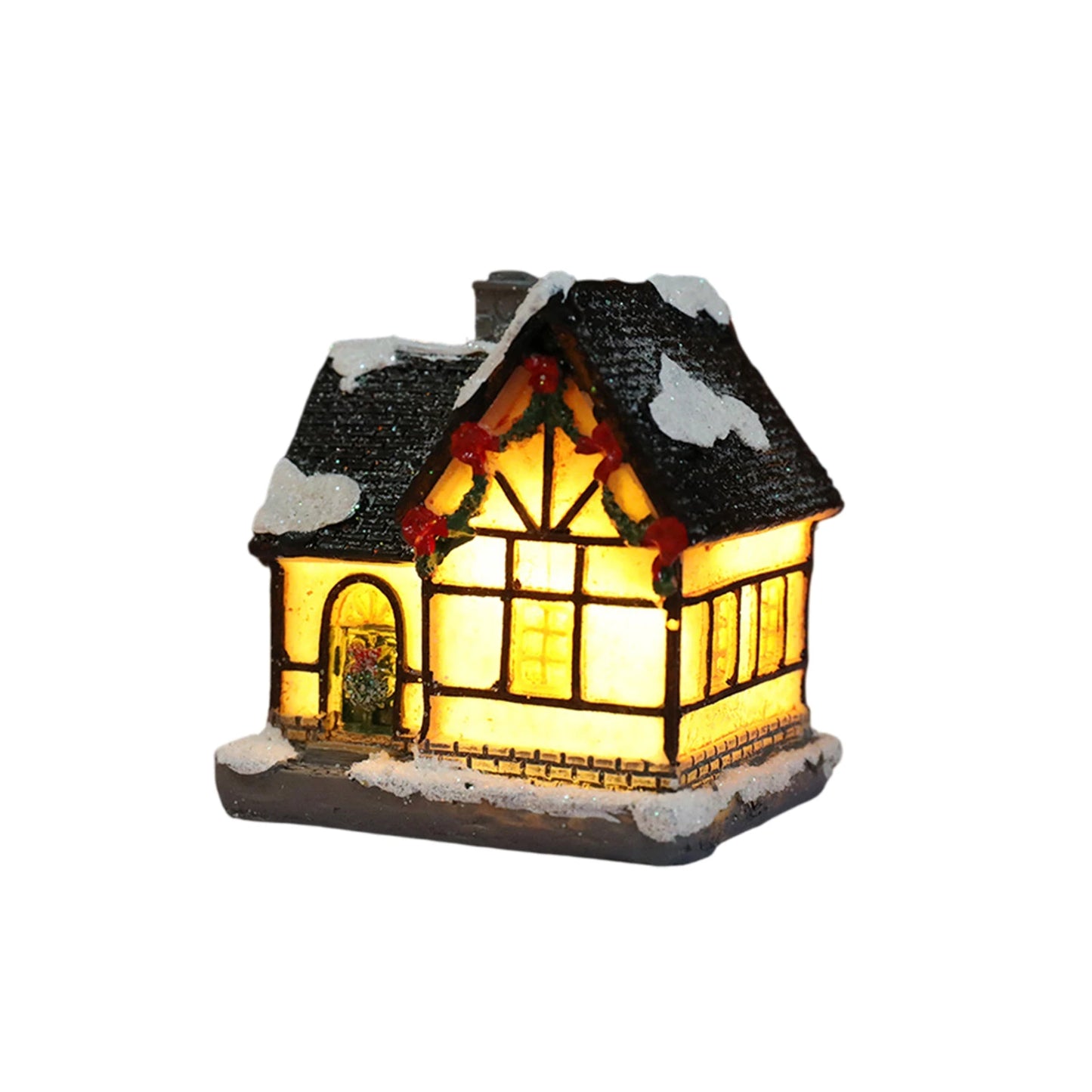 Miniature LED Christmas Village House
