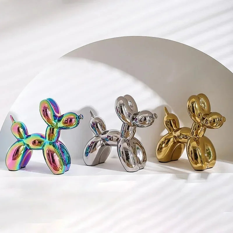 Ceramic Balloon Dog Sculpture