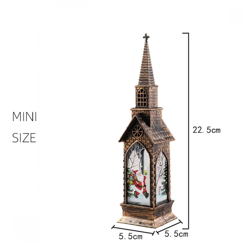 Elegant Light-Up Church Lantern Christmas Decoration