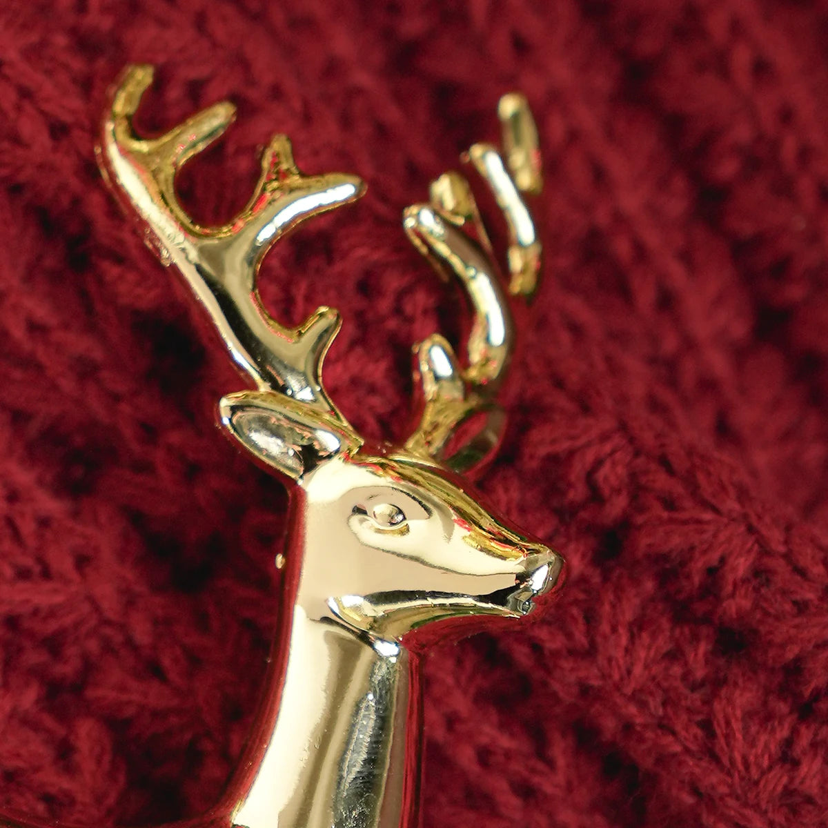 Festive Metallic Reindeer Figurine