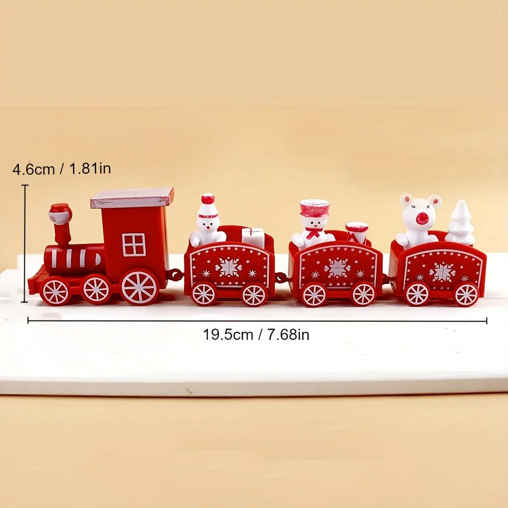 Mini Plastic Christmas Train Set