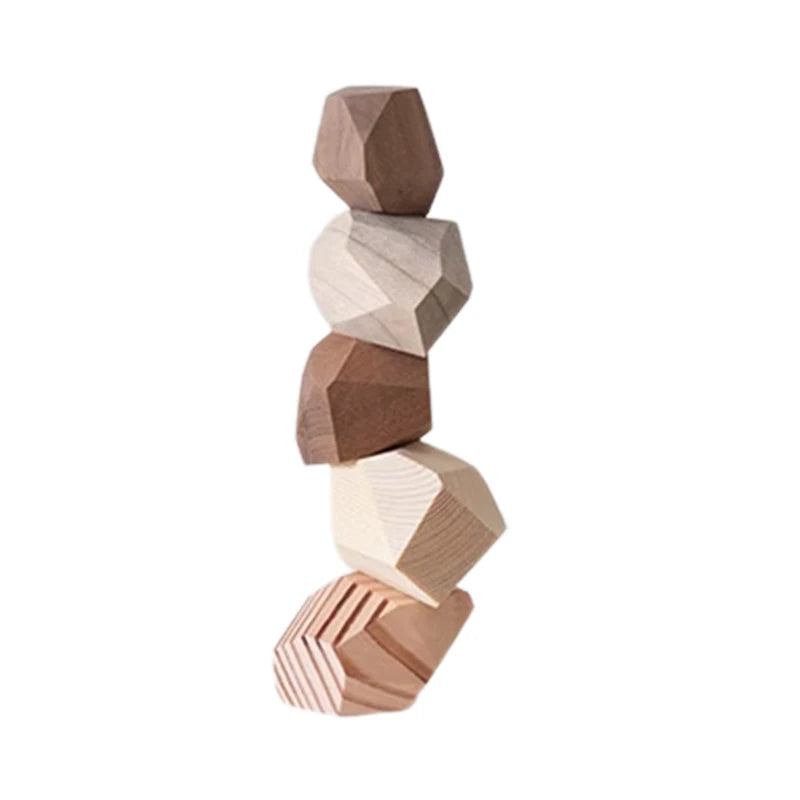 Nordic Solid Wood Stone Ornament