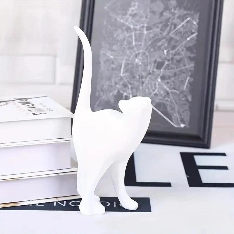 Minimalist Resin Feline Statues
