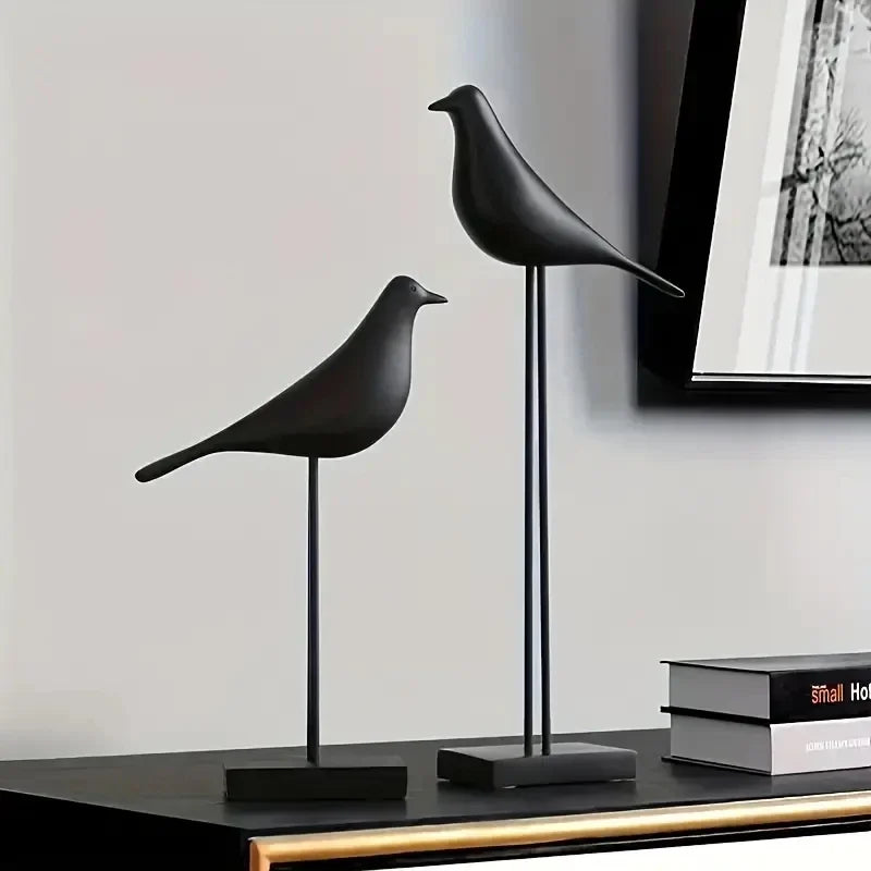 Sleek Minimalistic Bird Statues