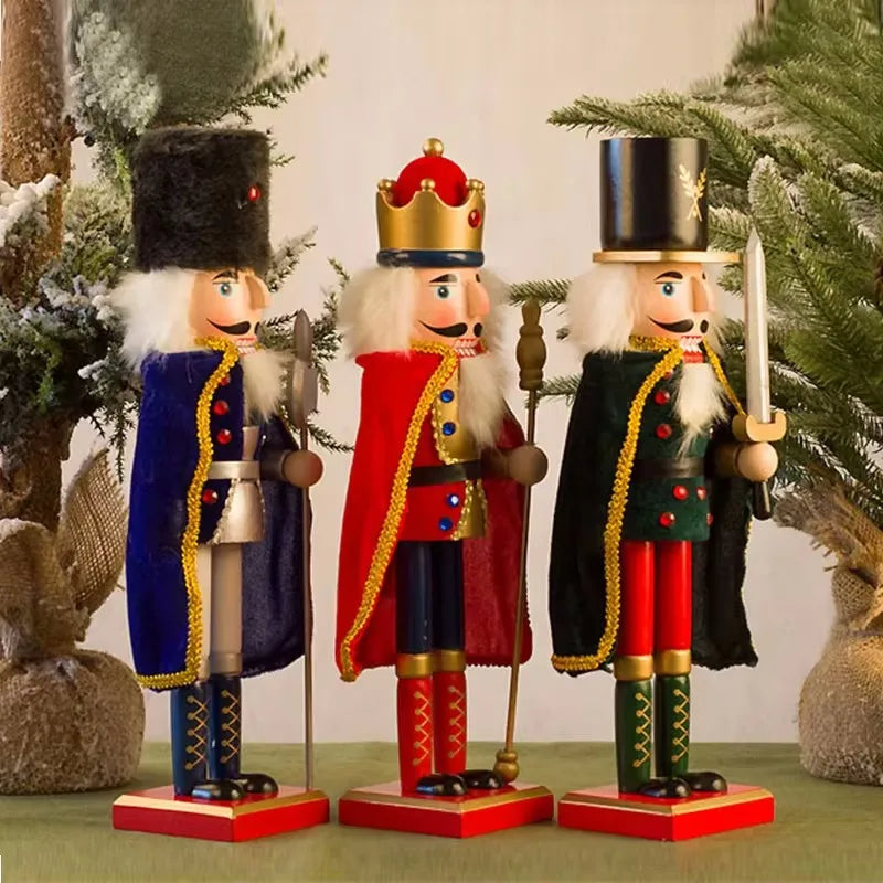 Royal Cloak Wooden Nutcracker Christmas Figurine