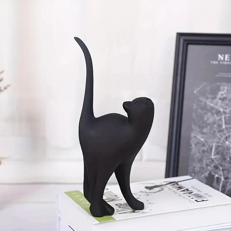 Minimalist Resin Feline Statues