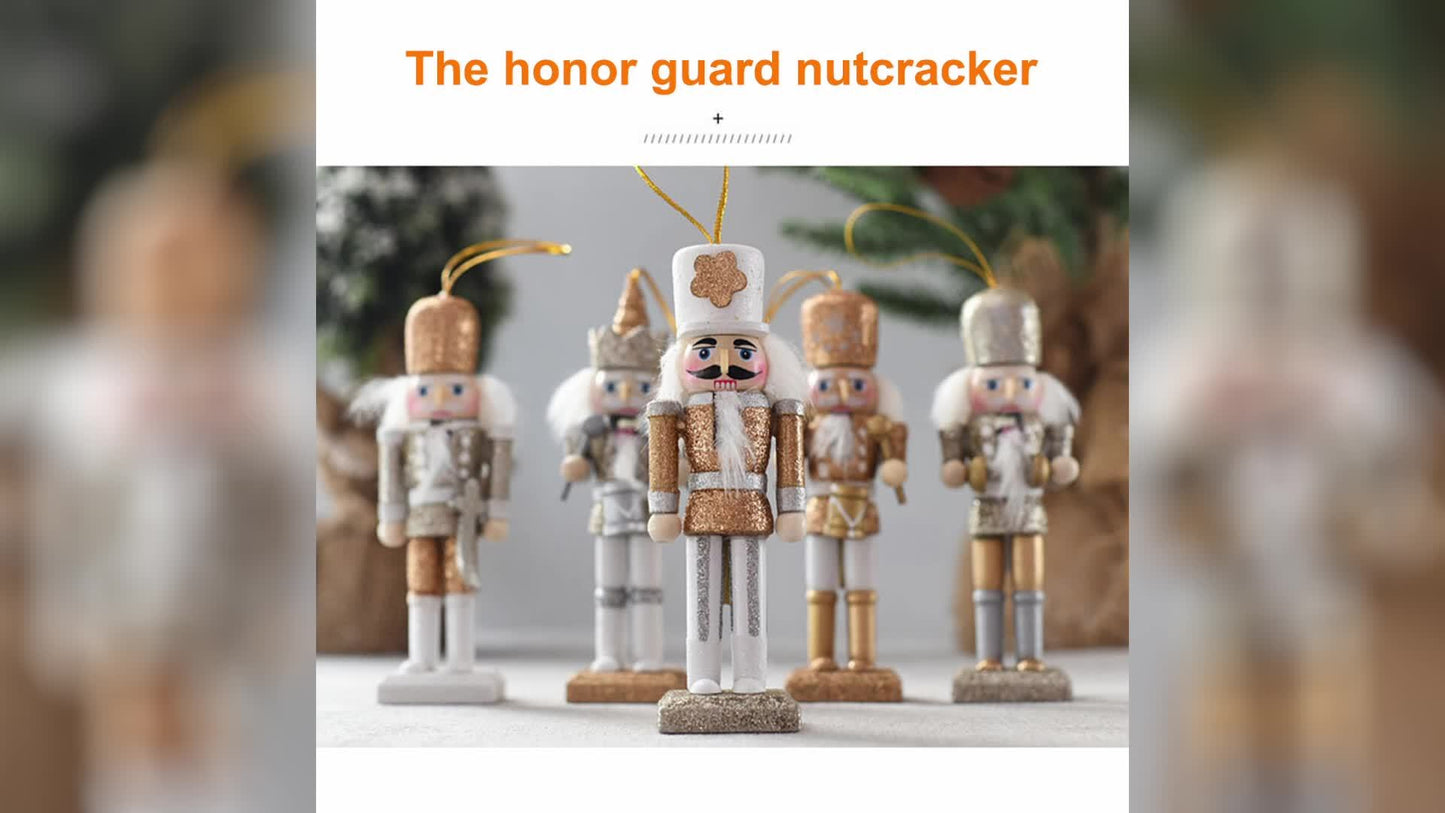Gold & White Nutcracker Set