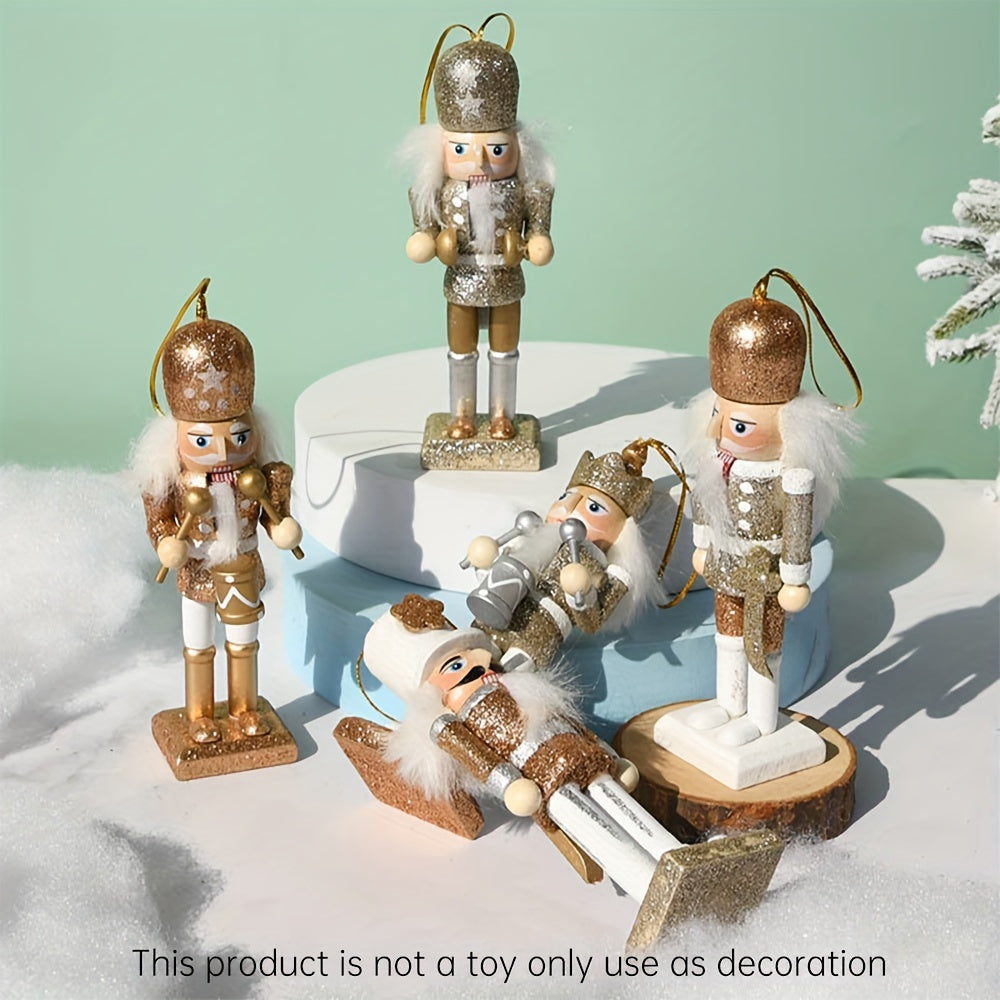 Gold & White Nutcracker Set