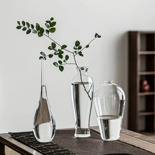 Contemporary Zen Glass Bud Vases