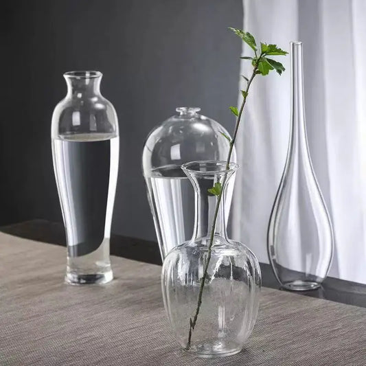 Contemporary Zen Glass Bud Vases