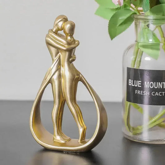 Contemporary Embrace Couple Sculpture